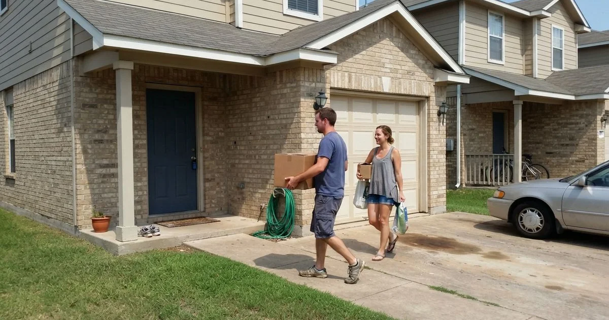 Downsizing to a townhome-style apartment community in Fort Worth